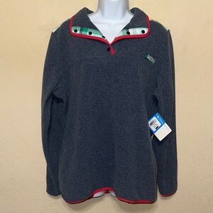 Columbia PFG Heather Gray Fleece Jacket